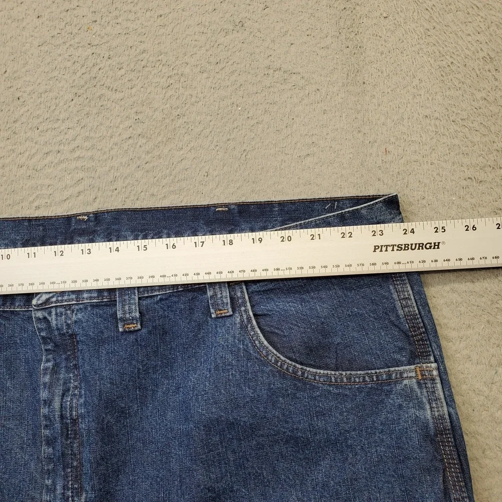 Wrangler Carpenter Shorts Mens 48‎ Blue Dungarees Loose Fit High Rise Flat Front
